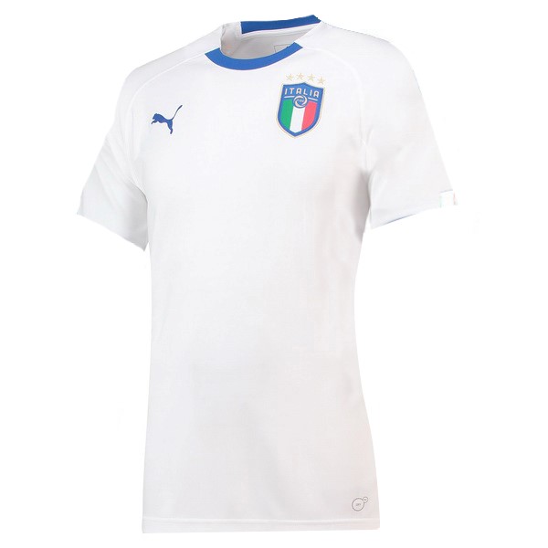 Camiseta Italia Replica Segunda Ropa Mujer 2018 Blanco